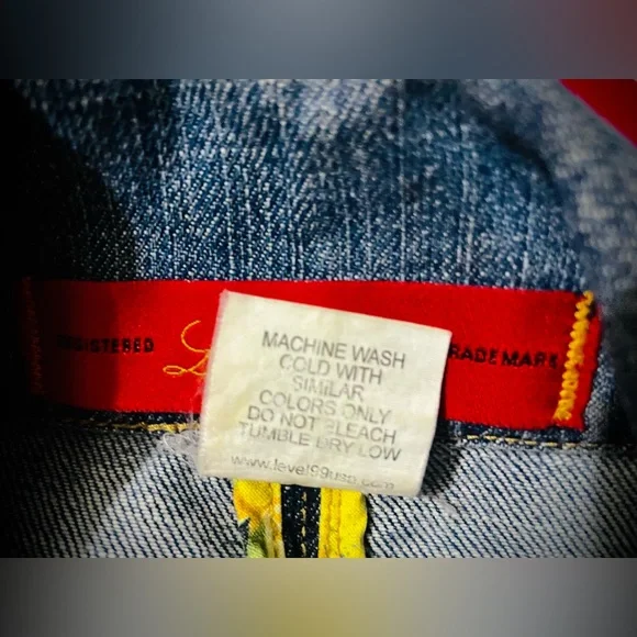 Small Level 99 Fitted Jean/Denim Jacket - Picture 8 of 8